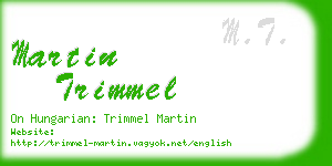 martin trimmel business card